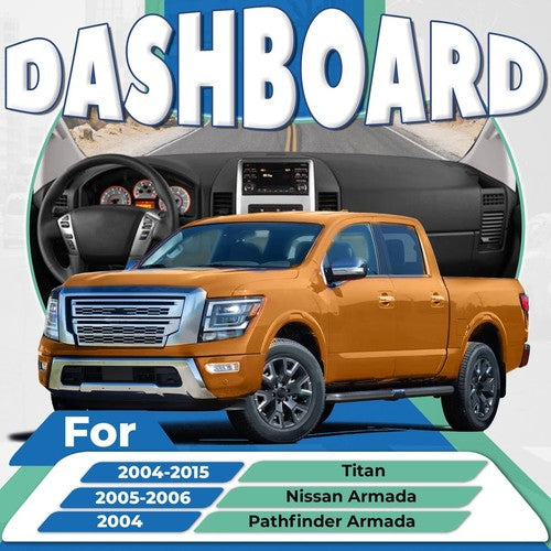 Solid Spare For 04-07 Nissan Titan Armada W/Speaker center console panel Dash Radio AC Bezel