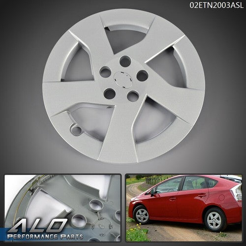 Solid Spare 15" Hub Cap Wheel Cover Silver Hubcap Fit For 2010 2011 Toyota Prius Replacement