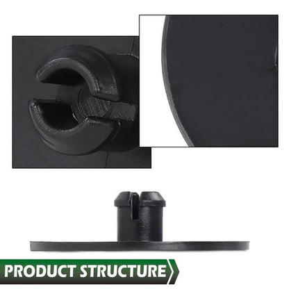 Solid Spare 12pcs 2" Leaf Spring End Tip Pad Anti Squeak Insert Cushion Plastic Silencer