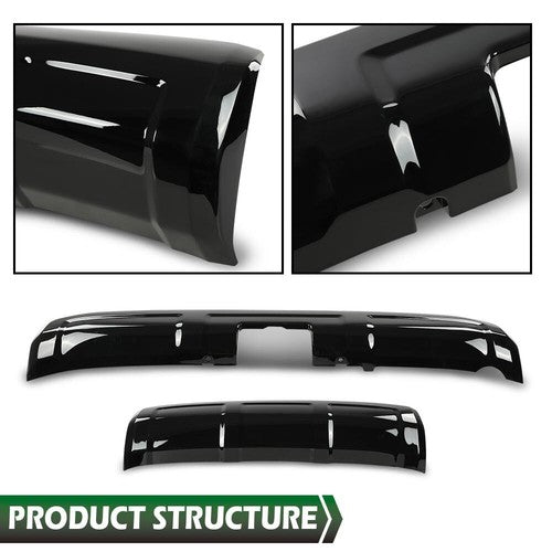 Solid Spare Fit For 14-23 Toyota 4Runner TRD Glossy Black Lower Valance Panel Bumper Cover