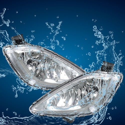 Solid Spare For 2011 2012 2013 Hyundai Elantra Clear Bumper Fog Light w/Bulbs Wiring Switch