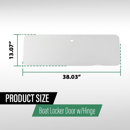 Solid Spare Universal Boat Repair Parts PE Ski Locker Door Cover Lid Hatch W/ Hinge Kits