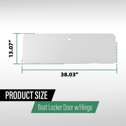 Solid Spare Universal Boat Repair Parts PE Ski Locker Door Cover Lid Hatch W/ Hinge Kits