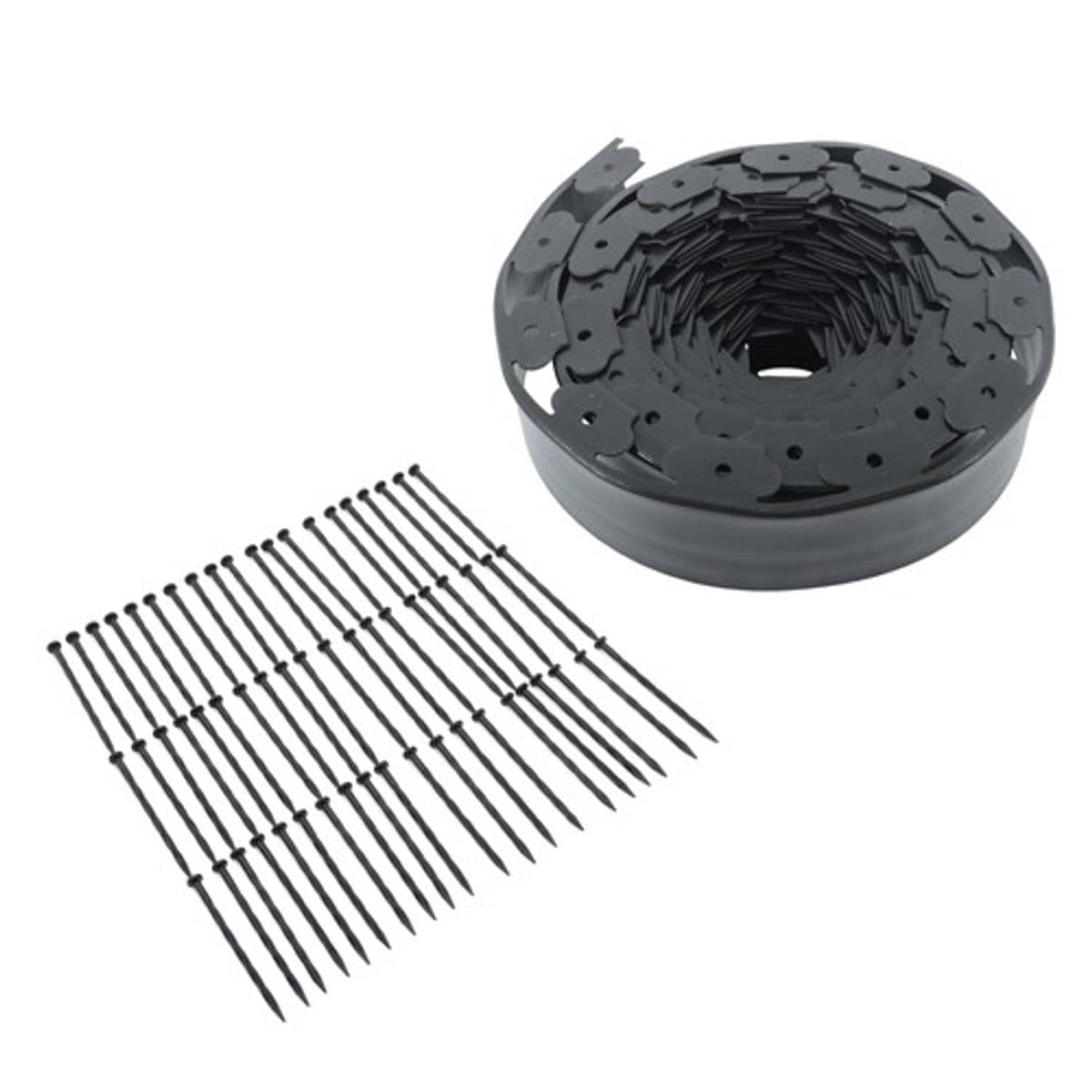 Solid Spare Garden Edging 60ft Landscape Edging with 60 Spikes for Lawn 2 Inch Tall US