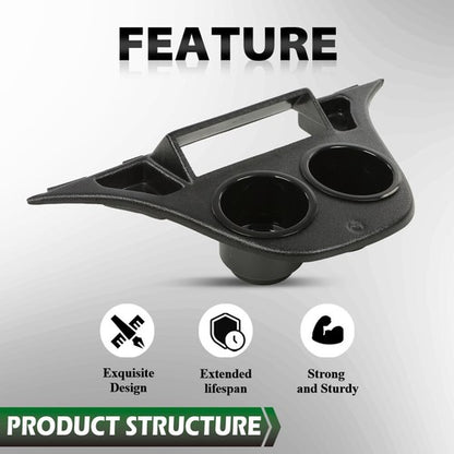 Solid Spare Fit For Yamaha Drive Dash Mounted Cup Holder Radio Adapter Black