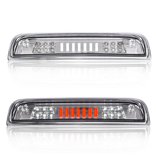 Solid Spare Fit For 14-18 Silverado Sierra Clear/Chrome LED Third Brake Light Cargo Lamp