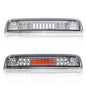 Solid Spare Fit For 14-18 Silverado Sierra Clear/Chrome LED Third Brake Light Cargo Lamp