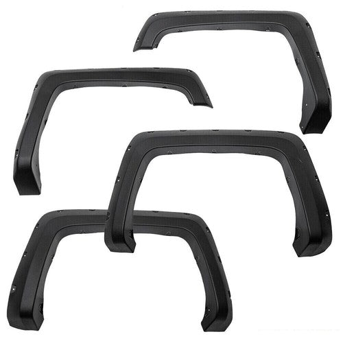 Solid Spare Fit For 14-18 Chevy Silverado 6.5'-8' Bed 4pcs Pocket Rivet Wheel Fender Flares