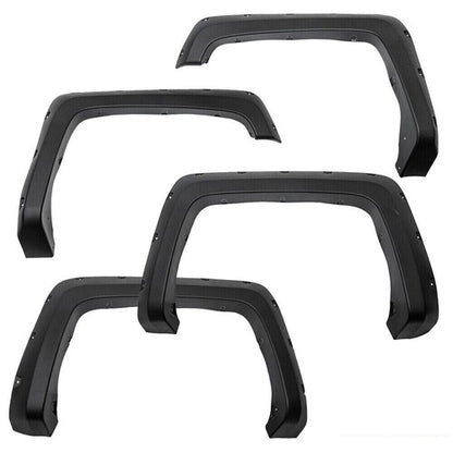 Solid Spare Fit For 14-18 Chevy Silverado 6.5'-8' Bed 4pcs Pocket Rivet Wheel Fender Flares