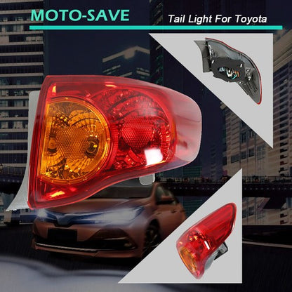 Solid Spare Tail Light For Toyota Corolla Series 2009-2010 Outer Passenger Side Brake Lamp