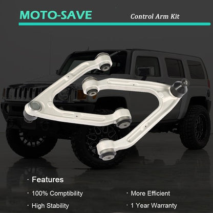 Solid Spare Fit For Hummer H3 H3T Series Set of 4 Control Arm Ball Joint Front Upper Lower
