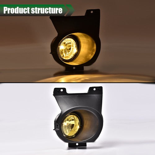 Solid Spare Fit For 11-14 Ford F-150 2Pcs Bumper Fog Lights Driving Lamps w/Switch/Bracket