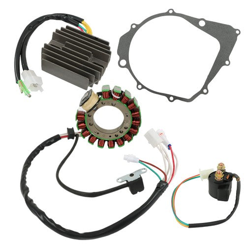 Solid Spare For Yamaha Warrior 350 YFM350X Magneto Stator Regulator Relay Gasket