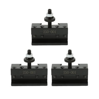 Solid Spare New 3PCS #1 Quick Change Turning & Facing Lathe Tool Post Holder 250-001 OXA