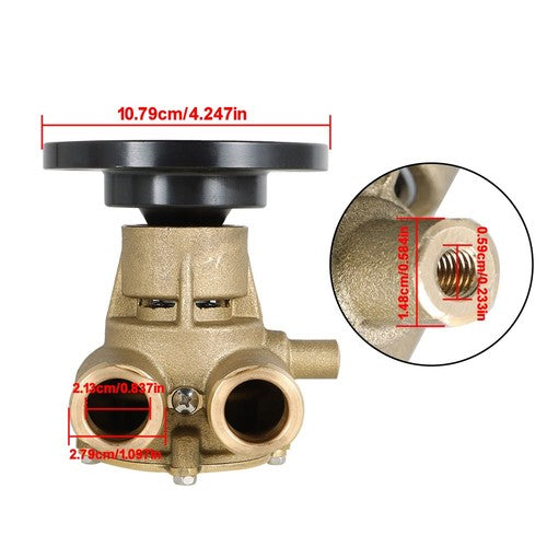 Solid Spare New Fit For Indmar Johnson 10-24232-1 10-248050-1 F6B-9 Sea Water Pump 4 US