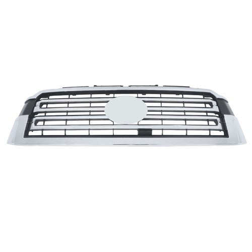 Solid Spare For Toyota Sequoia 2018 19-21 22 Chrome Front Upper Grille Without Hood Trim New