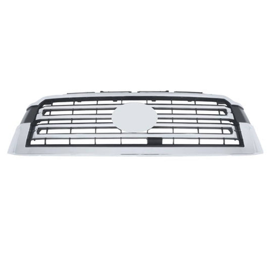 Solid Spare For Toyota Sequoia 2018 19-21 22 Chrome Front Upper Grille Without Hood Trim New