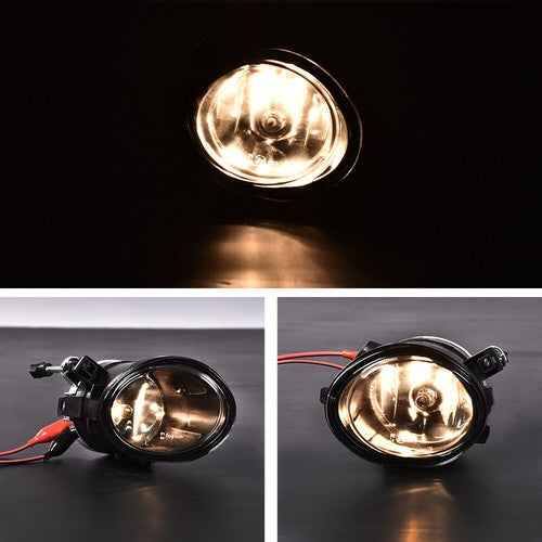 Solid Spare Bumper Fog Lights W/ Bulbs Fit For 01-05 BMW E46 3 Series M3 / 00-03 M5 Pair