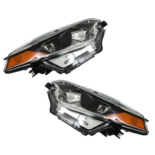 Solid Spare Pair For Toyota Corolla 2014-2016 Headlights Driver+Passenger Side Clear Lens