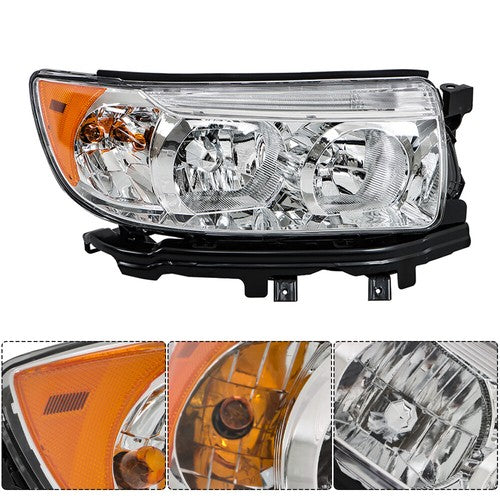 Solid Spare Headlight Single RH Projector Headlamp Clear Lens For Subaru Forester 2006-2008