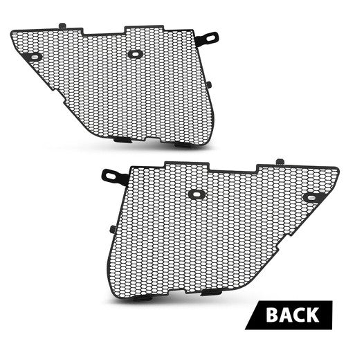 Solid Spare Fit For 2020-2025 Corvette C8 Aluminium Radiator Mesh Grill Grille Guards Covers