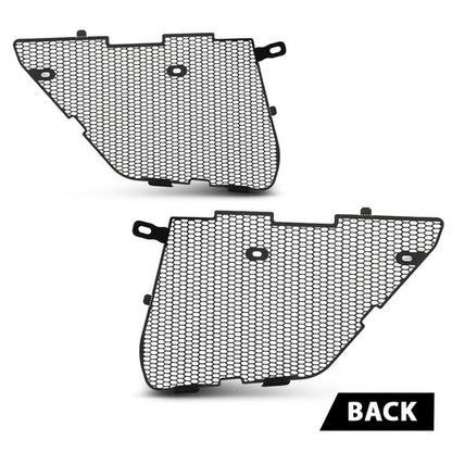Solid Spare Fit For 2020-2025 Corvette C8 Aluminium Radiator Mesh Grill Grille Guards Covers