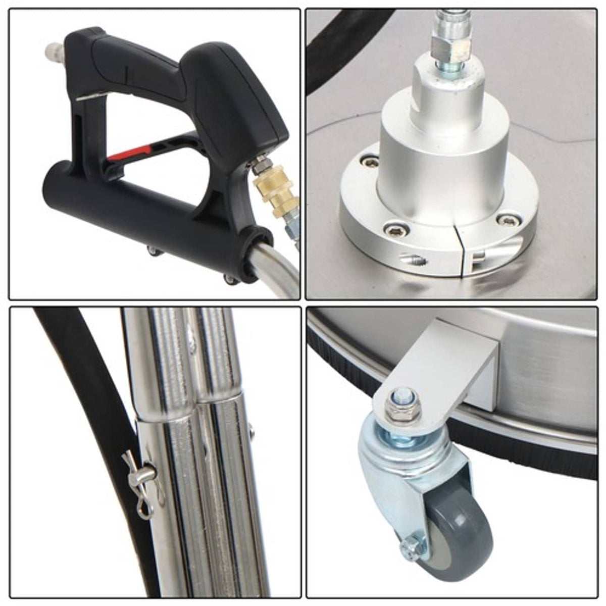Solid Spare Pressure Washer Surface Cleaner 6000PSI Power Washer Dual Handle 20 inch