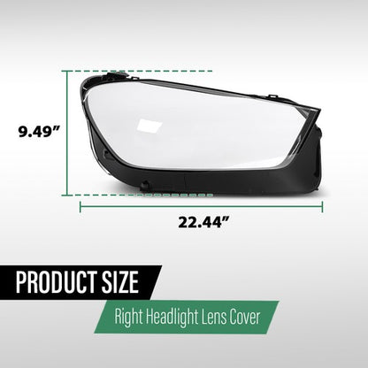 Solid Spare Headlight Replacement Lens Right Fit For 2020-2023 Mercedes-Benz GLE Class W167