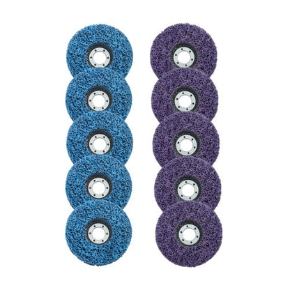 Solid Spare 10 Pack Diamond Strip Discs Stripping Wheel for Angle Grinder (4-1/2" x 7/8")