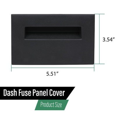 Solid Spare New Fit For Chevy GMC Truck 88-94 Dashboard Fuse Panel Cover Replacement Black