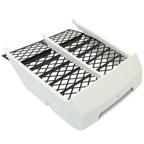 Solid Spare White Radiator Cover + Grill For 1987-2006 Yamaha Banshee 350 YFZ350 Front Panel