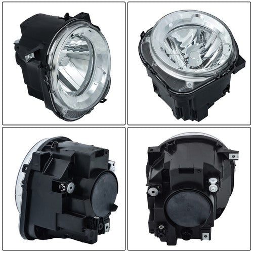 Solid Spare For Jeep Renegade 2015-2017 18 Halogen Headlight Driver Left Side Clear Headlamp