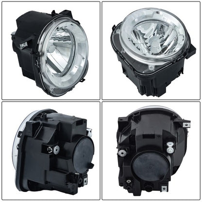 Solid Spare For Jeep Renegade 2015-2017 18 Halogen Headlight Driver Left Side Clear Headlamp