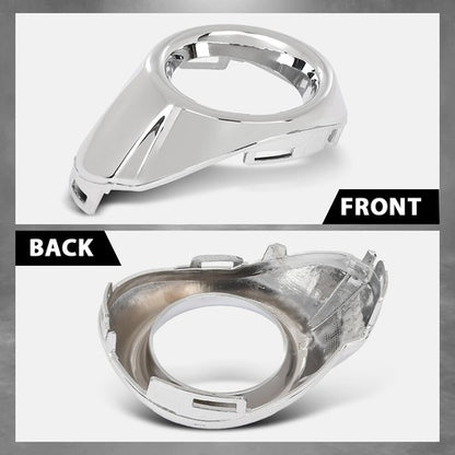 Solid Spare Front Bumper Fog Light Bezel Lamp Trim Left+Right Fit For 2012-2014 Ford Focus