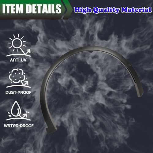 Solid Spare Fit For 16-21 Tesla Model X Front Left & Right Fender Flare Wheel Arch Molding
