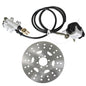 Solid Spare Rear Hydraulic Brake Caliper Assembly + Disc Rotor Kit For ATV Go-kart Fast Ship
