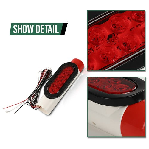 Solid Spare New 2pcs Boat Trailer Guide-on Post Pipe Guide LED Lights Submersible