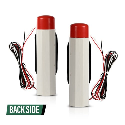 Solid Spare New 2pcs Boat Trailer Guide-on Post Pipe Guide LED Lights Submersible