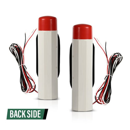 Solid Spare New 2pcs Boat Trailer Guide-on Post Pipe Guide LED Lights Submersible