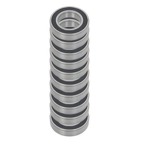 Solid Spare 10Pcs 6007-2RS Bearings 35×62×14mm Double Rubber Seals Deep Groove Ball Bearing