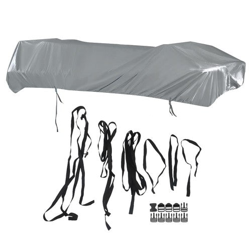 Solid Spare 21-24Ft Waterproof Heavy Duty Pontoon Boat Cover Outdoor UV Rain Dust Protection