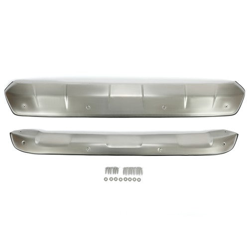 Solid Spare For Toyota RAV4 2019-23 Front+Rear Bumper Skid Plate Valance Lower Cover Silver