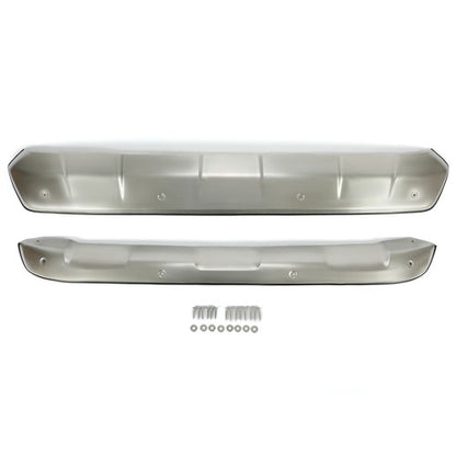 Solid Spare For Toyota RAV4 2019-23 Front+Rear Bumper Skid Plate Valance Lower Cover Silver