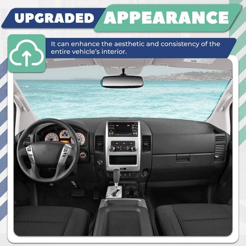 Solid Spare For 04-07 Nissan Titan Armada W/Speaker center console panel Dash Radio AC Bezel