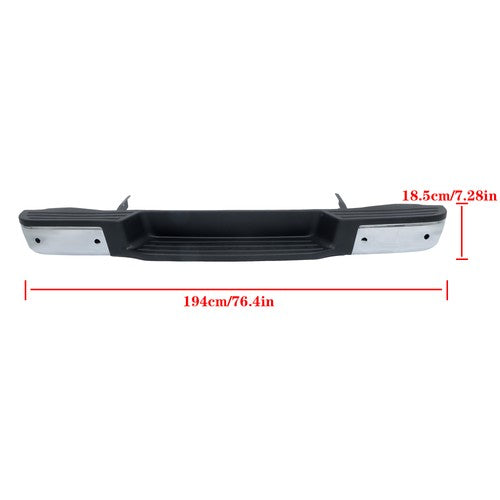 Solid Spare For Nissan NV1500 NV2500 2012-2021 With Sensor Holes Rear Step Bumper Face Bars