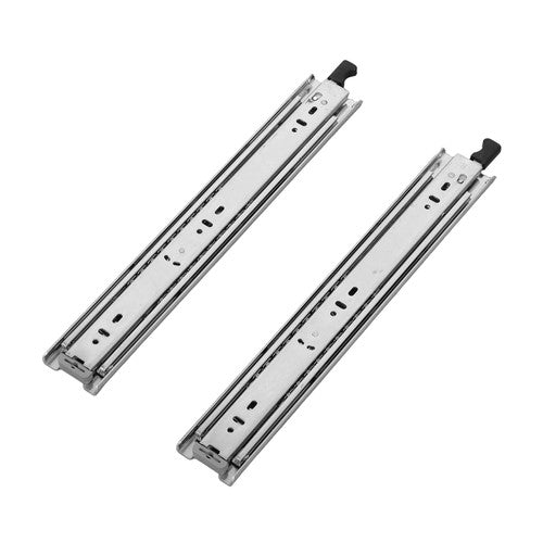 Solid Spare 1 Pair 14 Inch Locking Drawer Slides Full Extension & Lock 150lbs Capacity