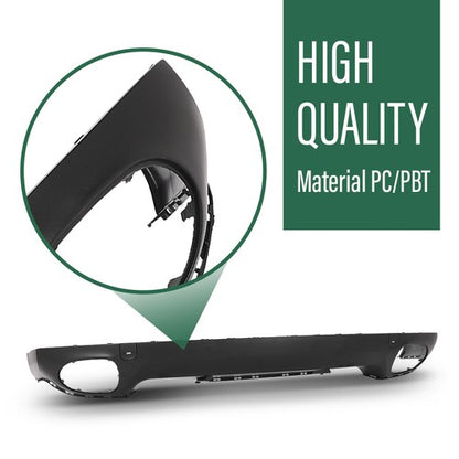 Solid Spare Fit For 2008 2009 2010 Porsche Cayenne 957 Rear Bumper Lower Valance Spoiler