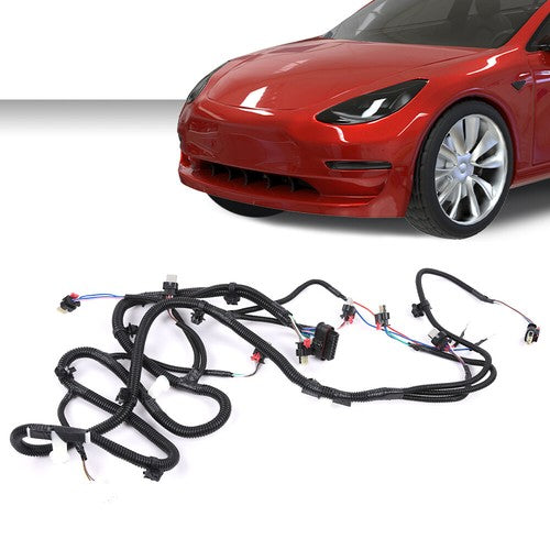 Solid Spare Fit For 2017-2020 Tesla Model 3 Front Bumper Park Sensor Wiring Harness