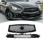 Fit 2014 2015 16 2017 Infiniti Q50 Sport Front Upper&Lower Grille Grill Assembly