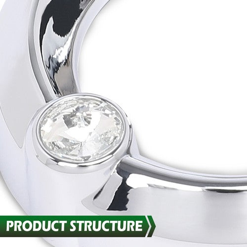 Solid Spare New Fit For Older Freightliner Century w/ Clear Jewel Visor 2 3/8" Gauge Cover